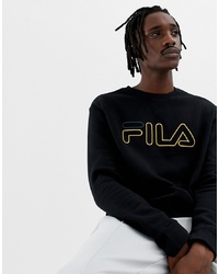 Fila Black Line Basil Sweatshirt With Logo In Black