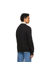 Lanvin Black Logo Applied Angel Sweatshirt