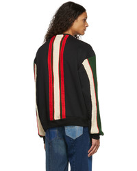 Ahluwalia Black Multicolor Paneled Sweater