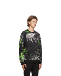 Valentino Black Mural Jungle Sweatshirt