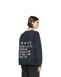 Rhude Black Nature Goose Sweatshirt