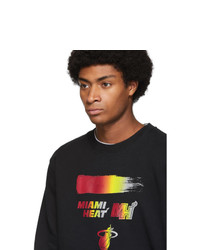Marcelo Burlon County of Milan Black Nba Edition Miami Heat Sweatshirt