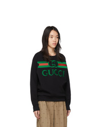 Gucci Black Oversized Logo Sweatshirt