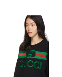 Gucci Black Oversized Logo Sweatshirt