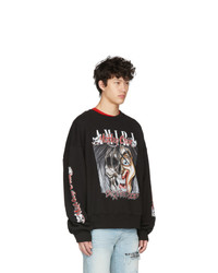 Amiri Black Oversized Motley Crue Dr Feelgood Sweatshirt