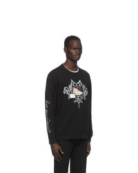 Givenchy Black Patch Chandelier Jewelry Print Sweatshirt