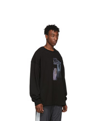 Juun.J Black Print Sweatshirt