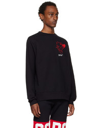 Gcds Black Print Sweatshirt