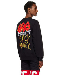 Gcds Black Print Sweatshirt