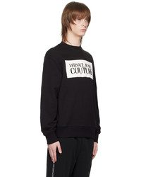 VERSACE JEANS COUTURE Black Printed Sweatshirt