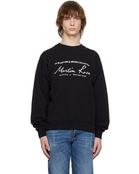 Martine Rose Black Printed Sweatshirt
