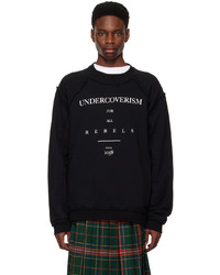 Undercoverism Black Raw Edge Sweatshirt