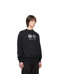 Rassvet Black Reflective Print Sweatshirt