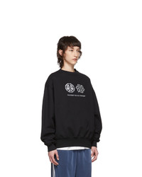 Rassvet Black Reflective Print Sweatshirt