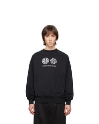 Rassvet Black Reflective Print Sweatshirt