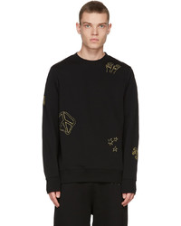 Ps By Paul Smith Black Regular Fit Graphic Sweatshirt