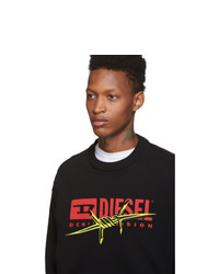 Diesel Black S Bay Bx5 Sweatshirt
