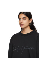 Y-3 Black Signature Graphic Sweatshirt