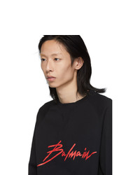 Balmain Black Signature Sweatshirt