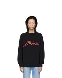 Balmain Black Signature Sweatshirt