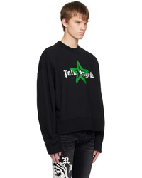 Palm Angels Black Star Sprayed Sweatshirt