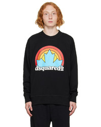 DSQUARED2 Black Sunset Leaf Sweatshirt
