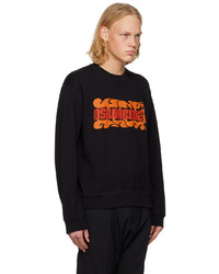 DSQUARED2 Black Surf Fire Sweatshirt