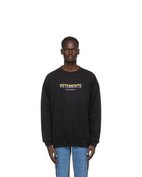 Vetements Black Think Differently Sweatshirt