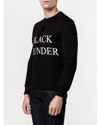 Neil Barrett Black Thunder Print Sweatshirt