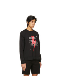 Neil Barrett Black Thunderbolt Sweatshirt