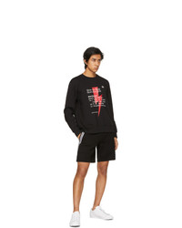 Neil Barrett Black Thunderbolt Sweatshirt