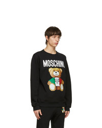 Moschino Black Toy Italian Teddy Bear Sweatshirt