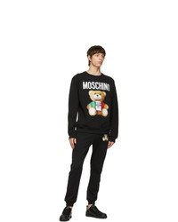 Moschino Black Toy Italian Teddy Bear Sweatshirt