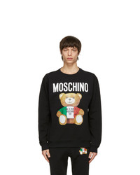 Moschino Black Toy Italian Teddy Bear Sweatshirt