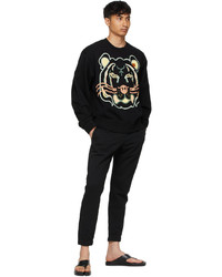 Kenzo Black Wwf Edition K Tiger Sweatshirt