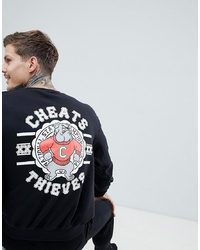 Cheats & Thieves Bulldog Back Print Sweater