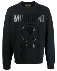 Moschino Double Question Mark Logo Print Sweatshirt