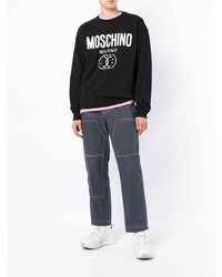 Moschino Double Smile Logo Print Sweatshirt