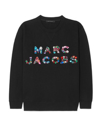 Marc Jacobs Embellished Cotton Jersey Sweatshirt