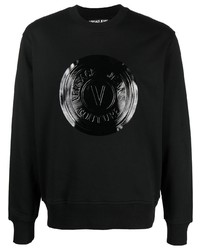 VERSACE JEANS COUTURE High Shine Logo Detail Sweatshirt