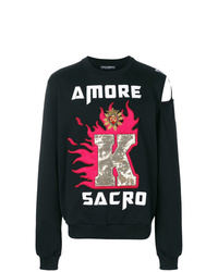 Dolce & Gabbana Kings Of Hearts Patch Sweatshirt