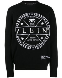 Philipp Plein Logo Print Crew Neck Sweatshirt