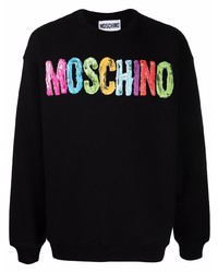 Moschino Logo Print Crew Neck Sweatshirt