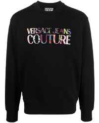 VERSACE JEANS COUTURE Logo Print Crew Neck Sweatshirt