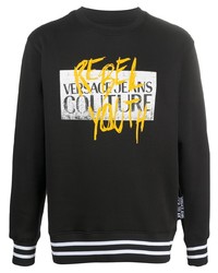 VERSACE JEANS COUTURE Logo Print Knitted Sweatshirt