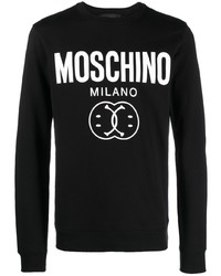 Moschino Logo Print Organic Cotton Sweatshirt