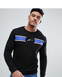 Good For Nothing Muscle Sweatshirt In Black With Script Logo Panel To Asos
