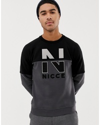 Nicce London Nicce Sweatshirt In Black With Chest Logo