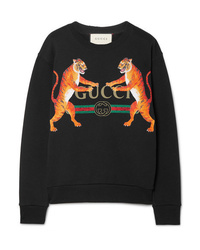 Gucci Oversized Printed Cotton Jersey Sweatshirt
