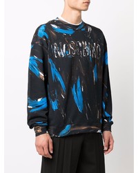 Moschino Painted Logo Print Sweatshirt